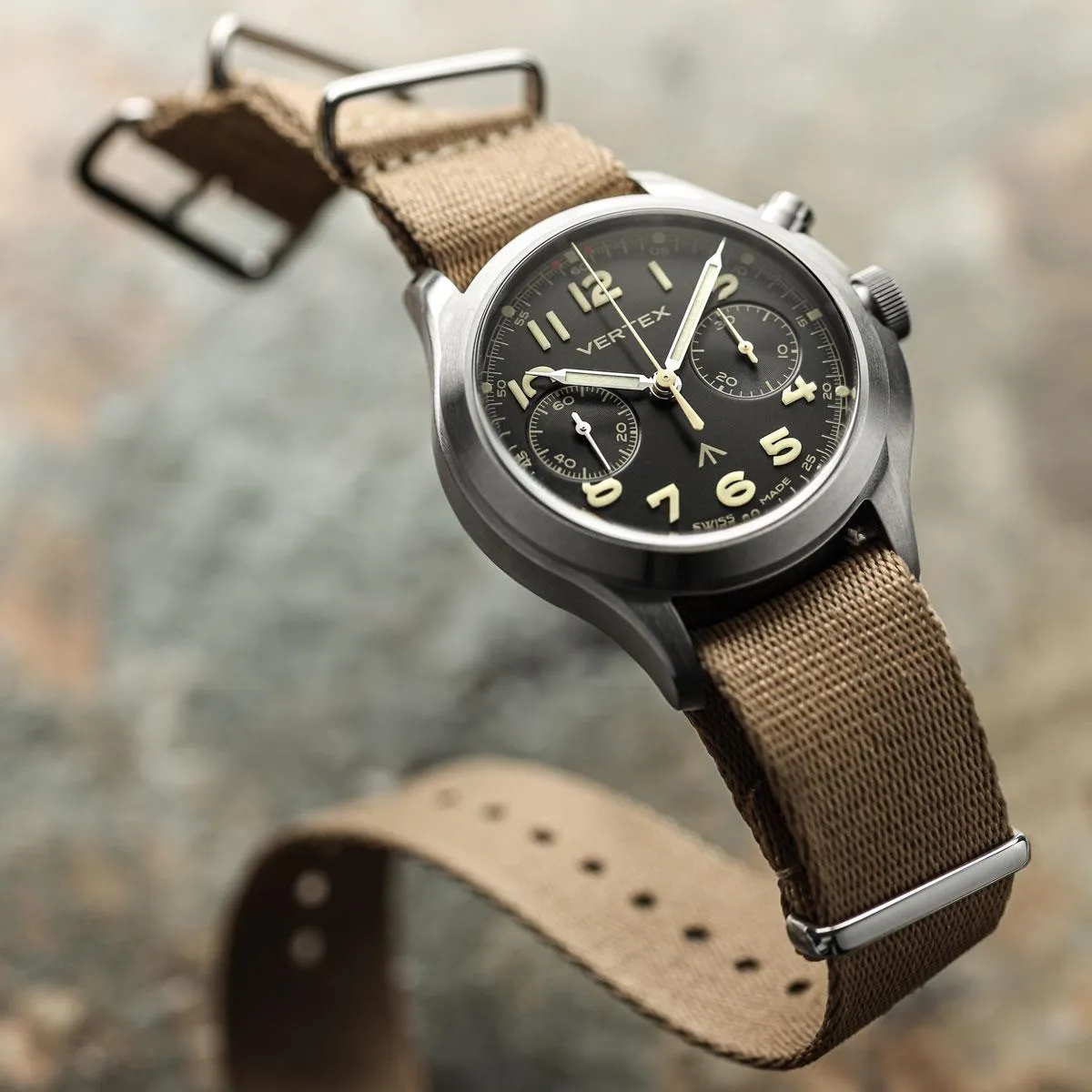 1973 British Military Watch Strap: APEX - Army Green