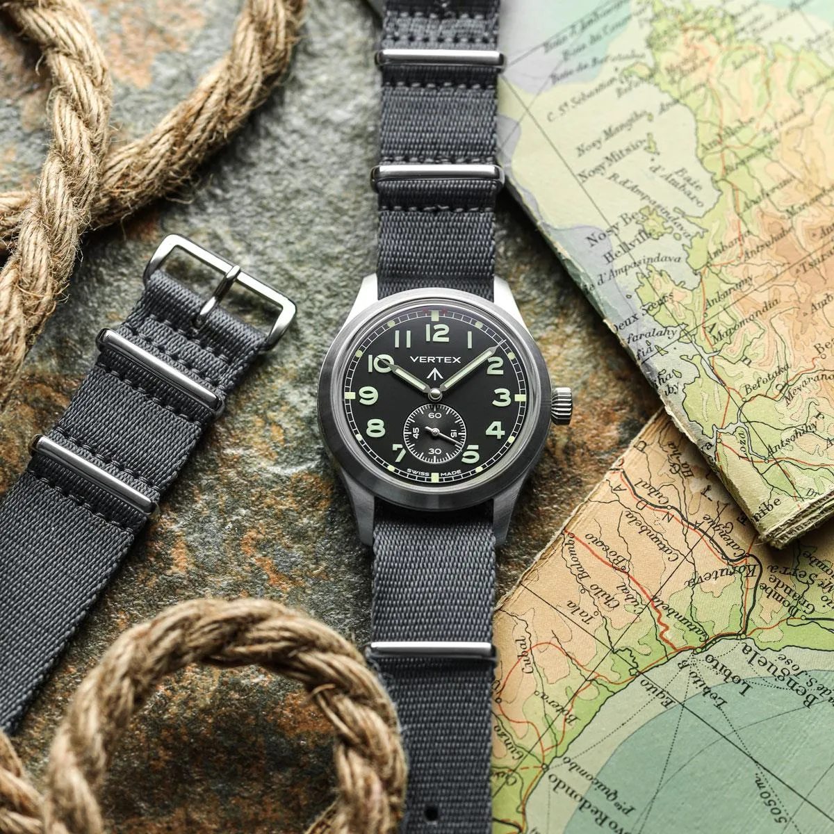 1973 British Military Watch Strap: APEX - Army Green