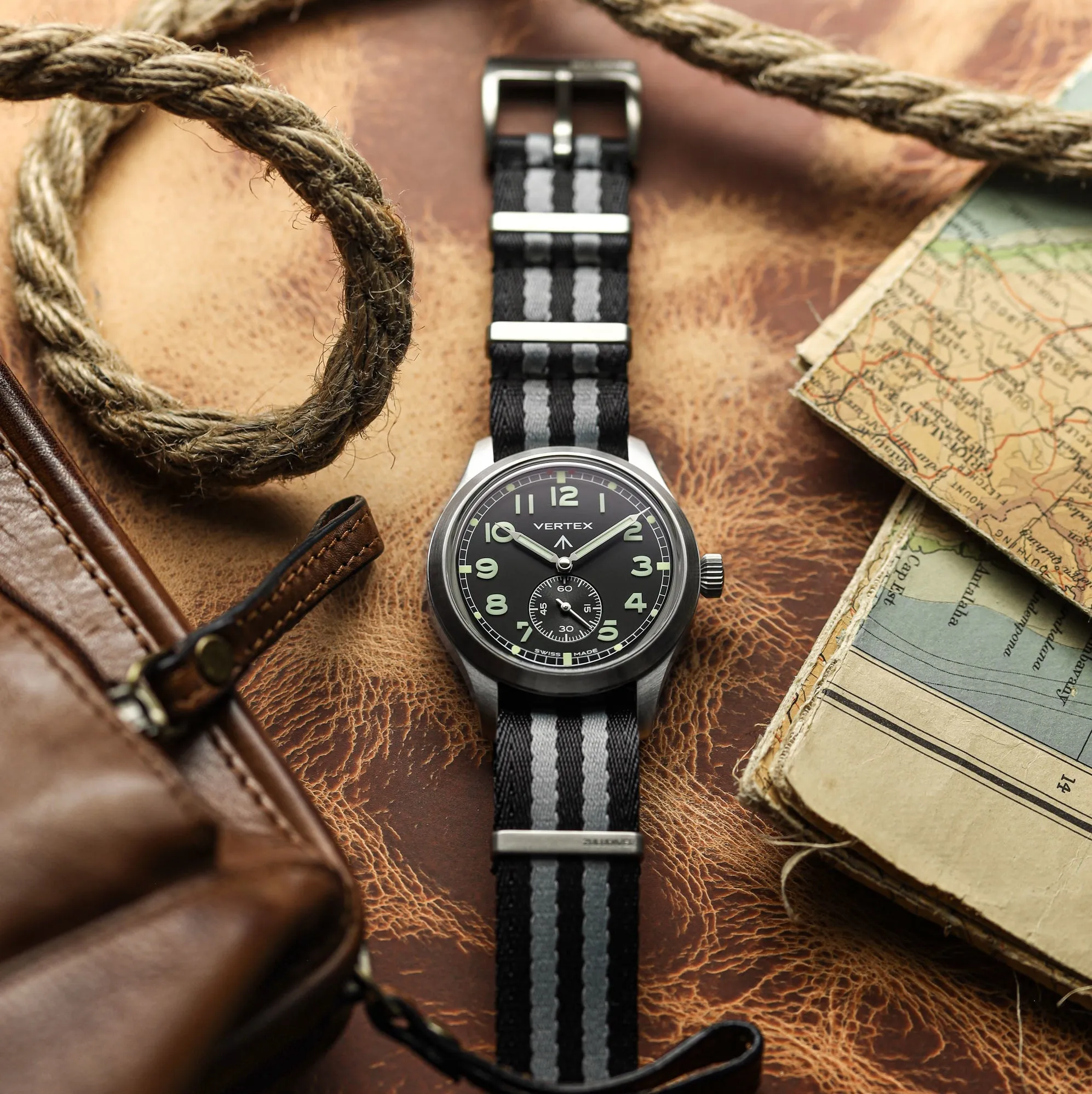 1973 British Military Watch Strap: ARMOURED RECON - Classic Bond, Satin