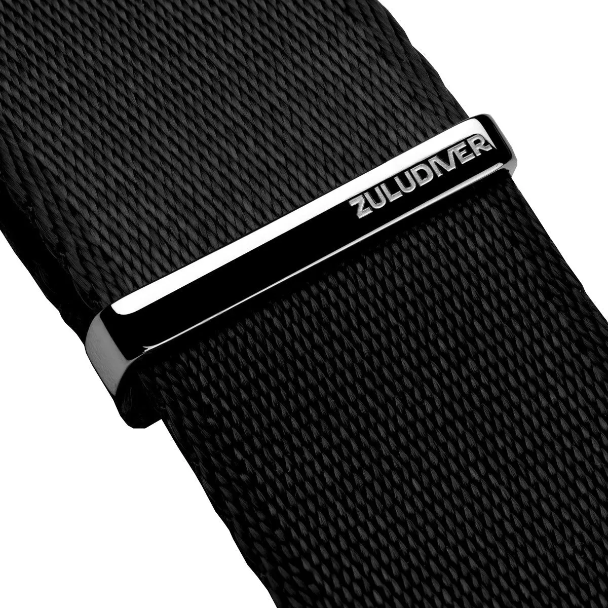 1973 British Military Watch Strap: ARMOURED RECON - Military Black, Polished