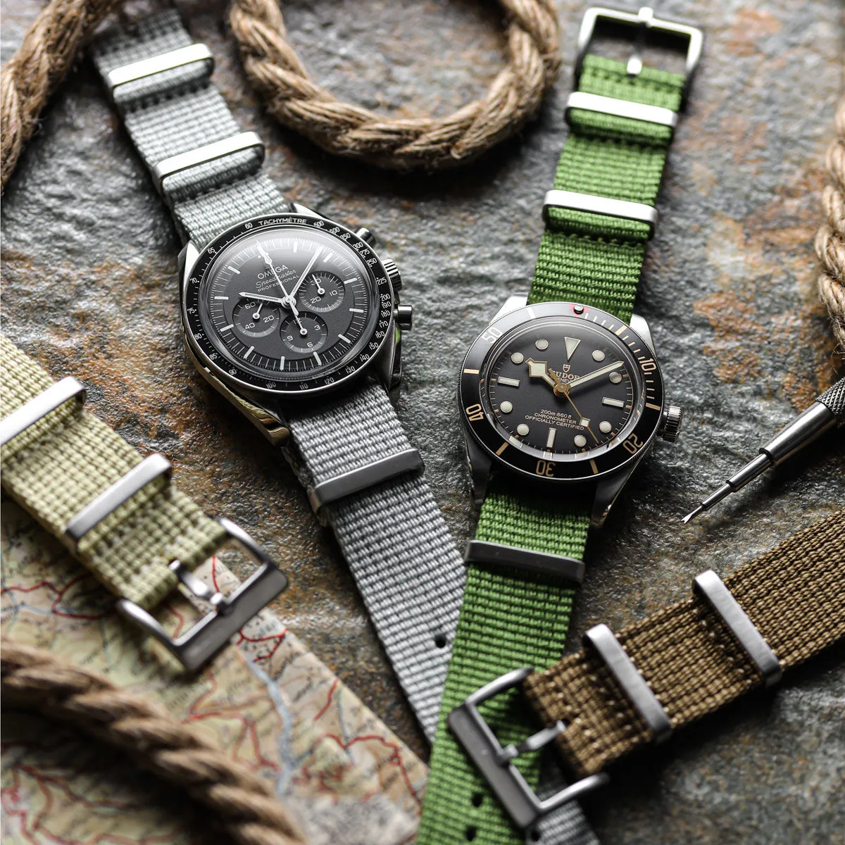 1973 British Military Watch Strap: WARRIOR TerrainValor - Sahara