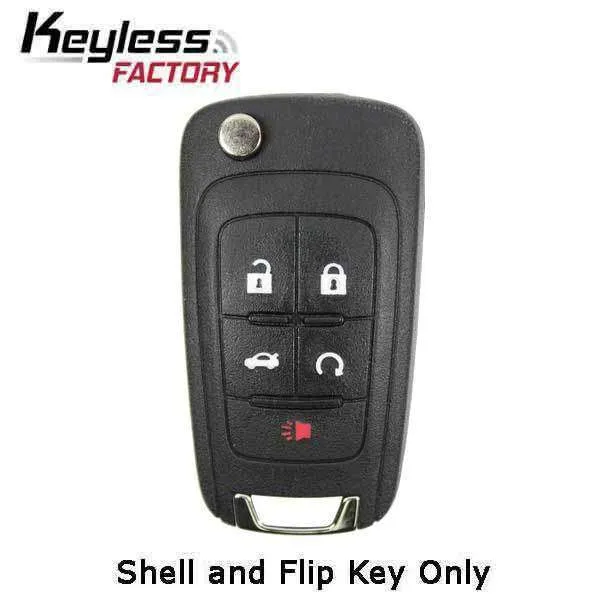 2010-2019 GM / 5-Button Flip Blade Key SHELL for OHT01060512