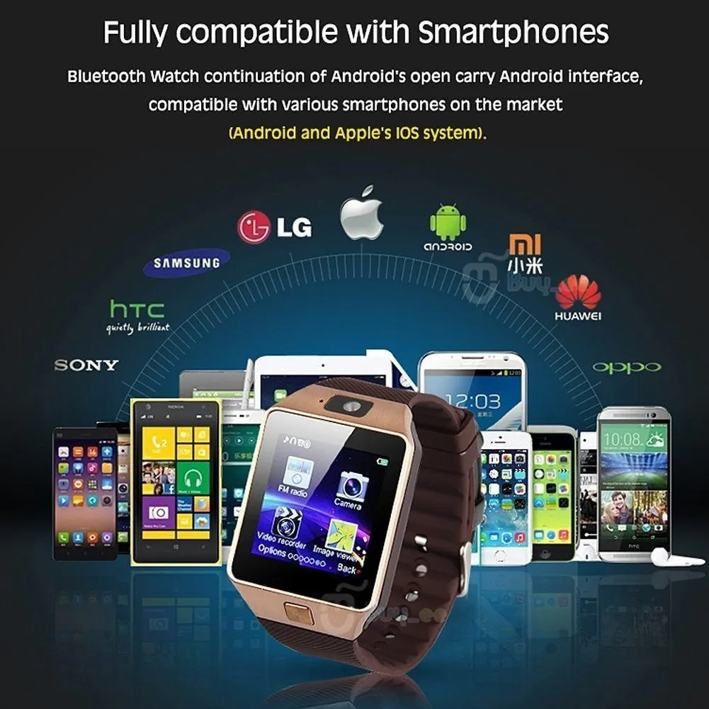 2016 Newest Smart Watch Upgrade Smartphone Call SMS Anti-lost Bluetooth Bracelet Watch for Android phone