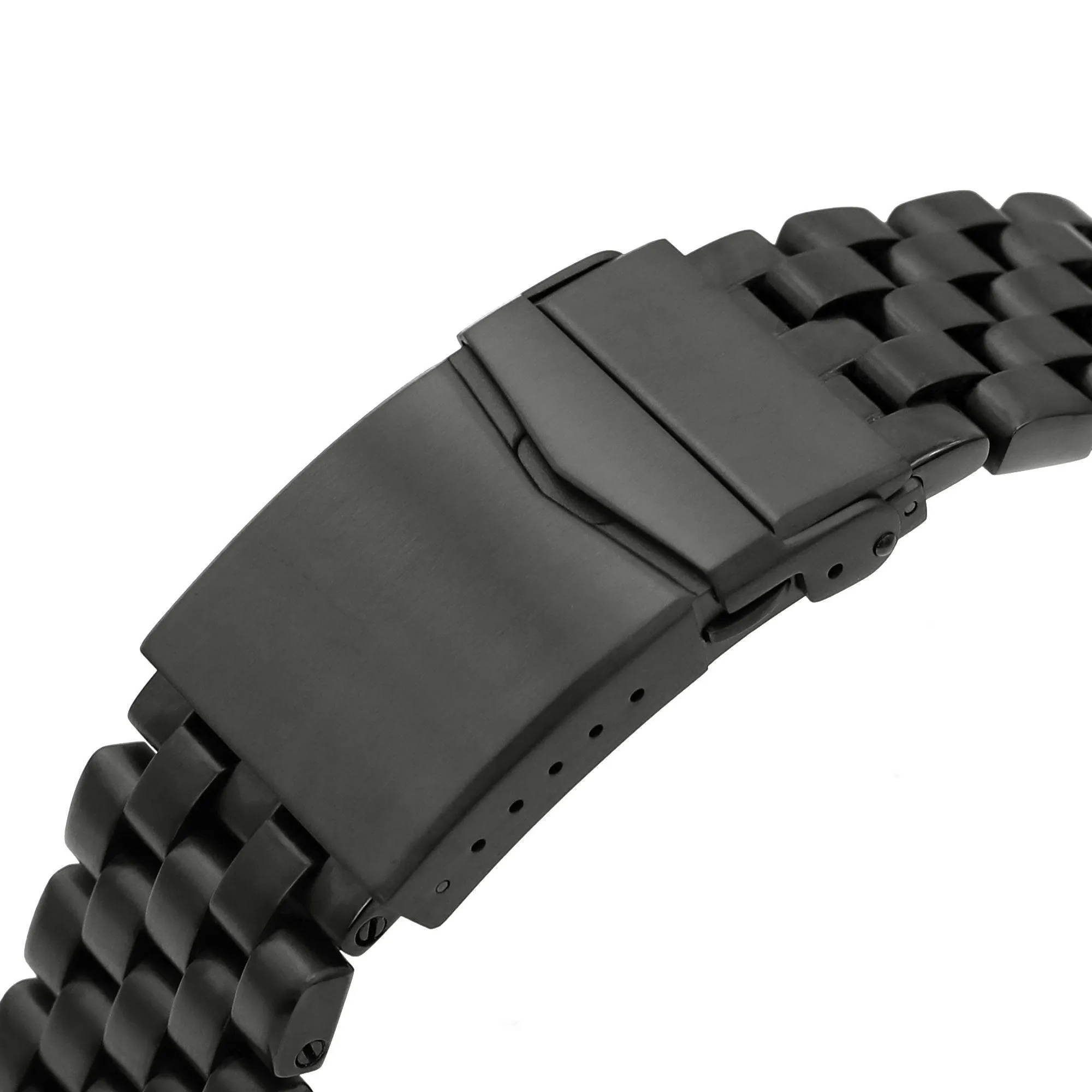 20mm, 22mm Super Engineer I Watch Band Straight End, 316L Stainless Steel Diamond-like Carbon (DLC coating) V-Clasp