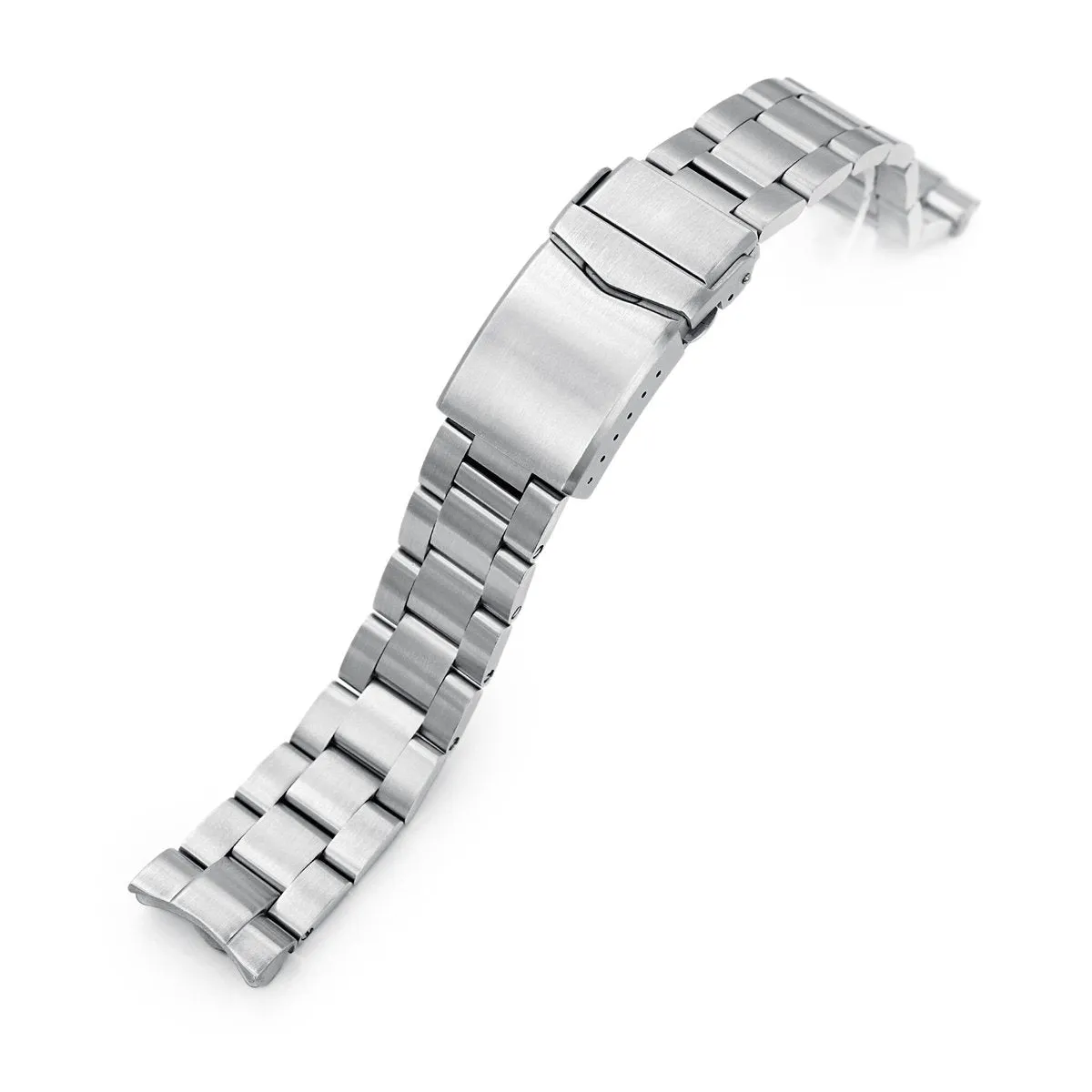 20mm Super-O Boyer Watch Band for Seiko Mini Turtles SRPC35 SBDY109 SBDY085, Stainless Steel - Brushed, V Diver Clasp