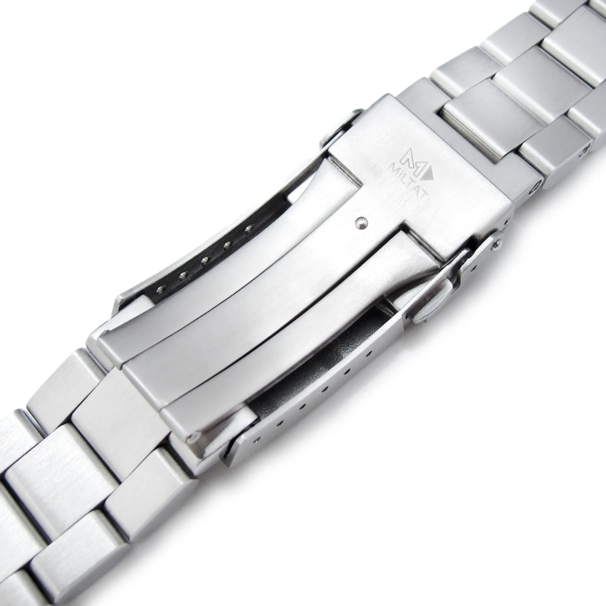 22mm Hexad Watch Band for Seiko King Samurai SRPE33 SRPE37 SRPF79, Stainless Steel - Brushed, SUB Diver Clasp