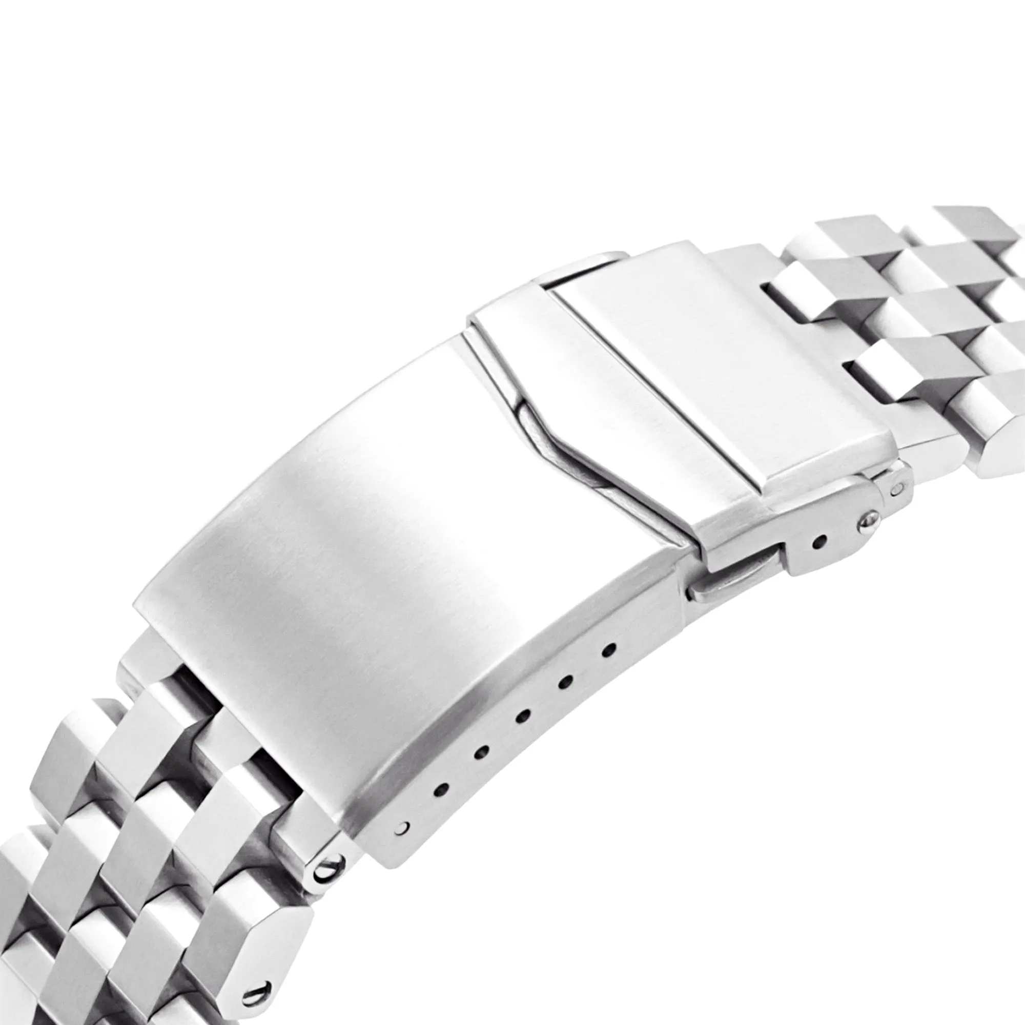 22mm Super Engineer II Watch Band compatible with Seiko New Turtles SRP777 & PADI SRPA21, 316L Stainless Steel V-Clasp Button Double Lock