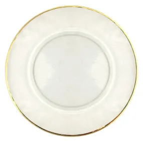 24k Gold Rimmed Charger Plates - Set of 4