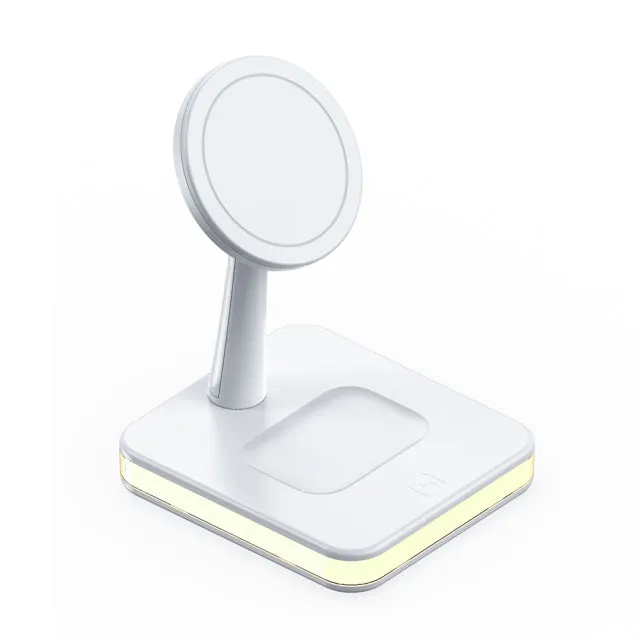 3 in 1 Wireless Charger Stand with Led Light