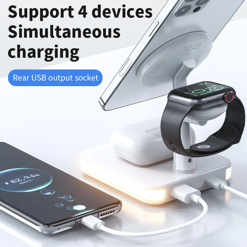 3 in 1 Wireless Charger Stand with Led Light