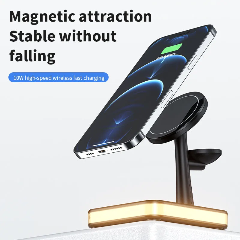 3 in 1 Wireless Charger Stand with Led Light