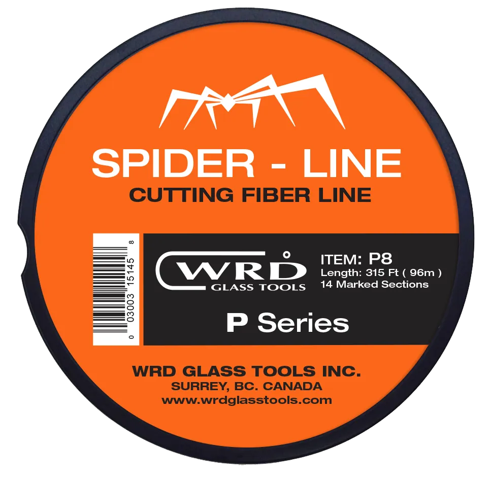 6 Pack - WRD Spider P8 Series 315 Ft Auto Glass Windshield Cut Out Fiber Line for WRD orange bat and spider kits