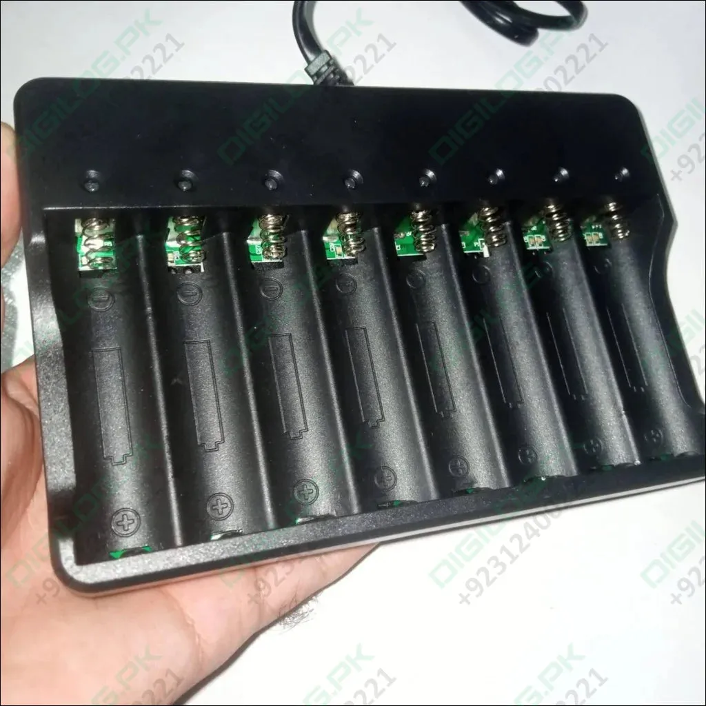 8 Slot 18650 Charger Li Ion Battery Charger 220v Input