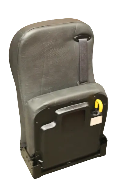 AbiliTrax 3PT Flip Seat in Gray Vinyl for use with Step N Lock Legs w/CRS