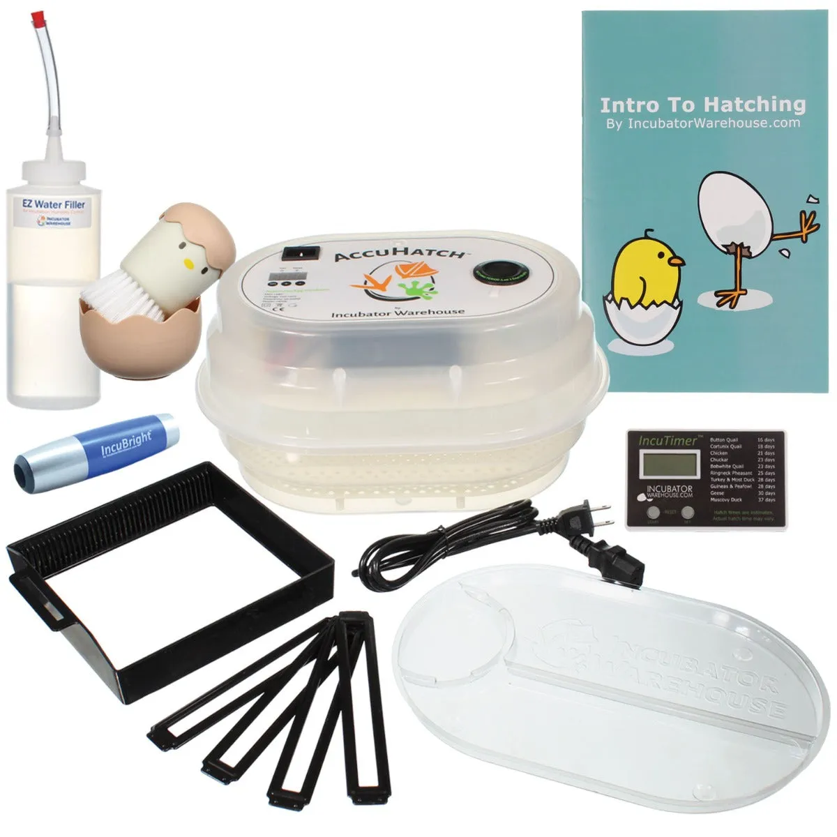 AccuHatch 360° View Digital Egg Incubator Deluxe Combo Kit