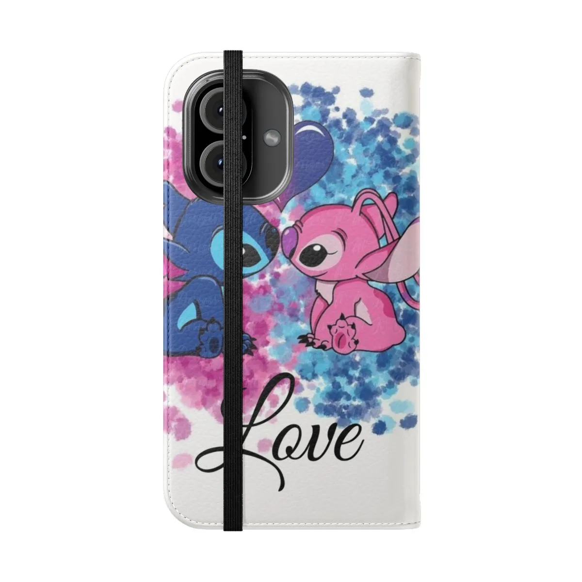 Adorable Lilo & Stitch-Inspired Flip Phone Case - Aloha Style