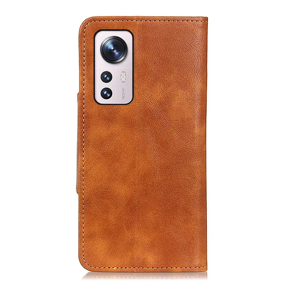 Alpha Xiaomi 12 Pro flip case - Brown