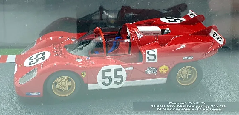 Altaya 1/43 Scale 30424H - Ferrari 512 S #55 1000km Nurburgring 1970 - Red