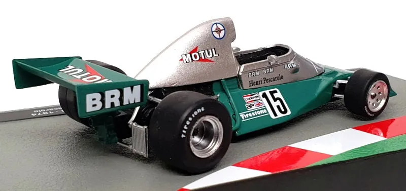 Altaya 1/43 Scale 91024K - F1 BRM P201 1974 #15 H. Pescarolo - Green/Silver