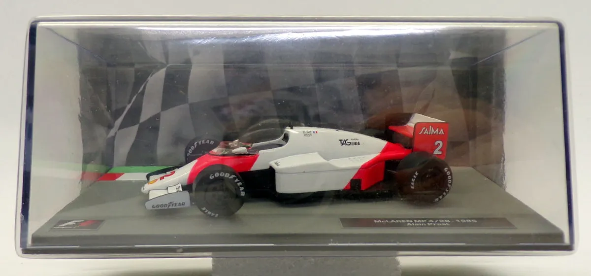 Altaya 1/43 Scale AL16220B - F1 McLaren MP4/2B 1985 - #2 Alain Prost