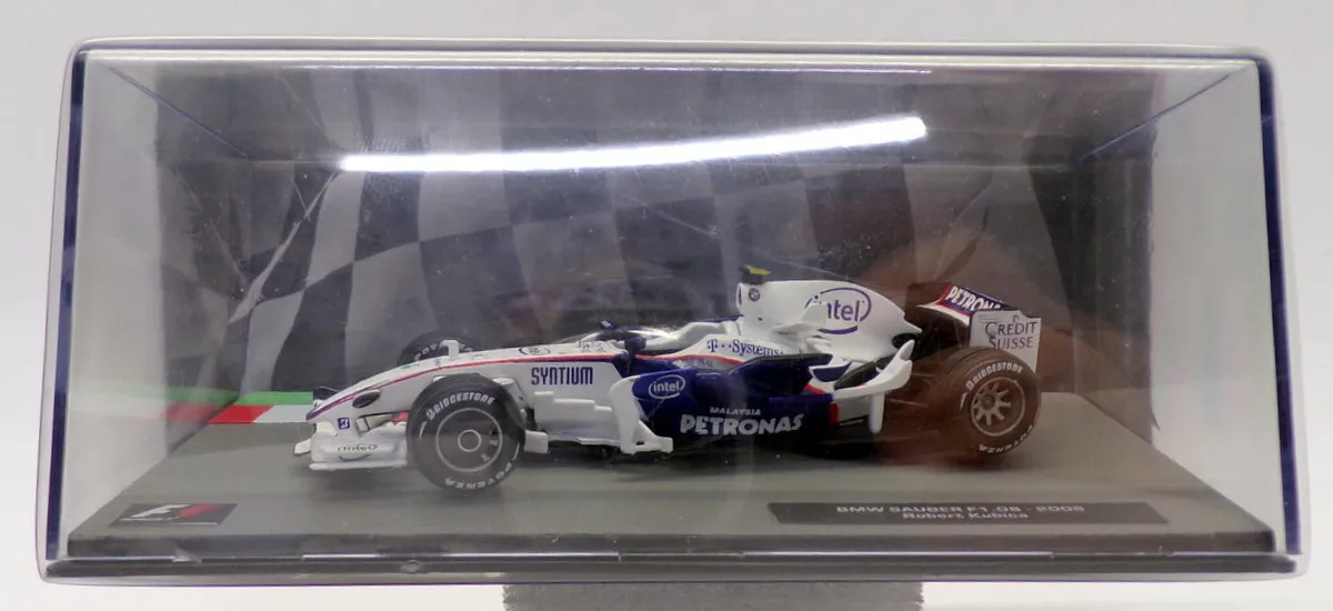 Altaya 1/43 Scale AL16220J - F1 BMW Sauber F1.08 2008 - #4 Robert Kubica