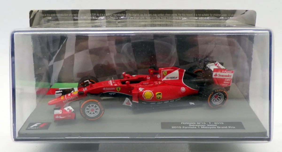 Altaya 1/43 Scale AL17220J - F1 Ferrari SF15 2015 - #5 S.Vettel Malaysia GP