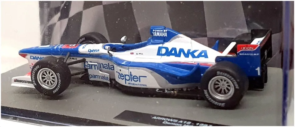 Altaya 1/43 Scale AT301122W - F1 1997 Arrows A18 Damon Hill - Blue/White