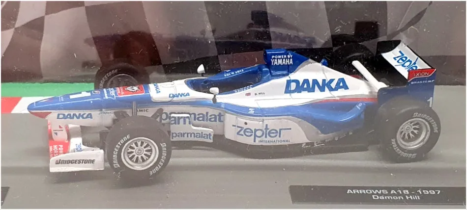 Altaya 1/43 Scale AT301122W - F1 1997 Arrows A18 Damon Hill - Blue/White