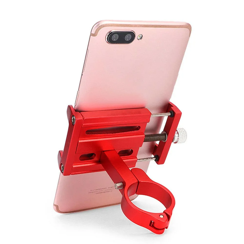 Aluminum Alloy Bicycle Phone Mount 55 - 100mm Adjustable Bike Mobile Phone GPS Mount Holder Bracket