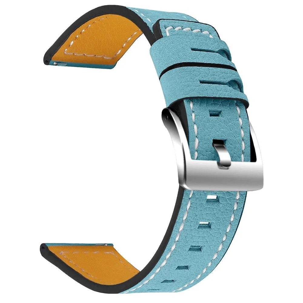 Amazfit GTS / GTR 42mm cowhide leather watch strap - Blue