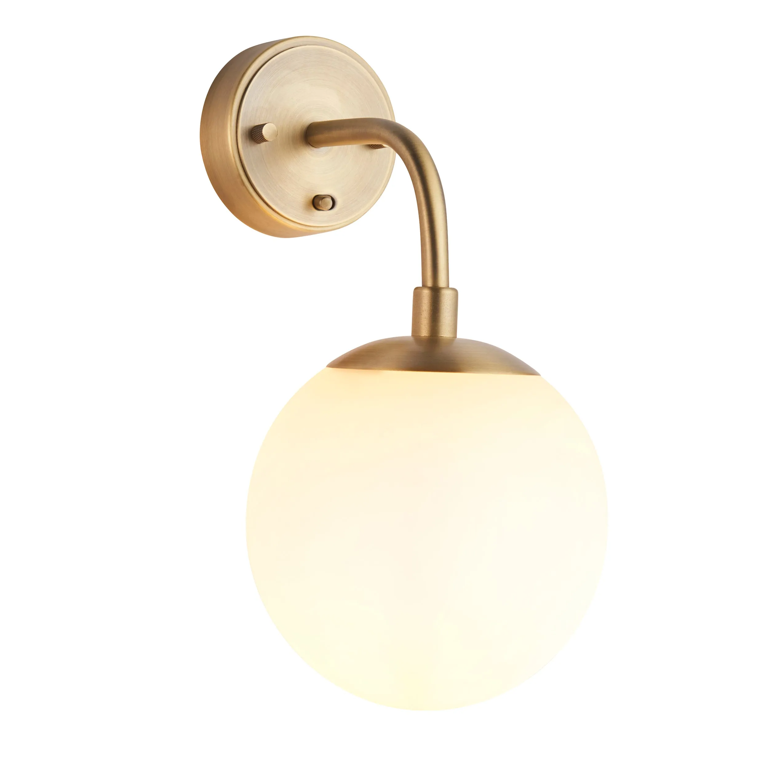 Amos Penthouse Wall Light Antique Brass