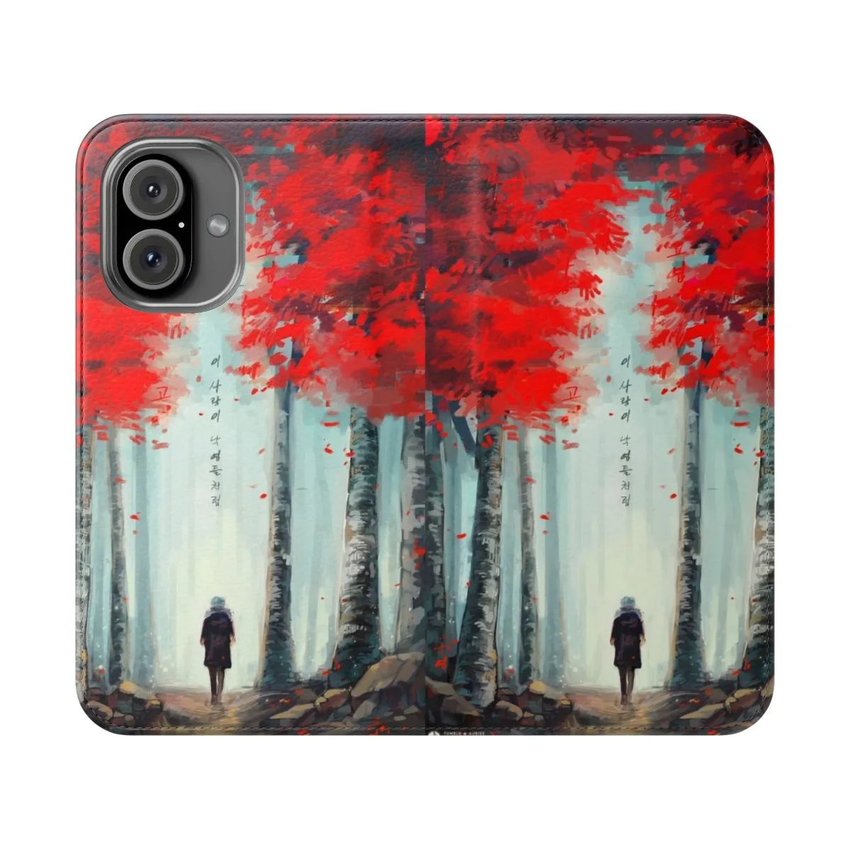 Anime Cartoon Inspired Dead Leaves Flip Cover Phone Case