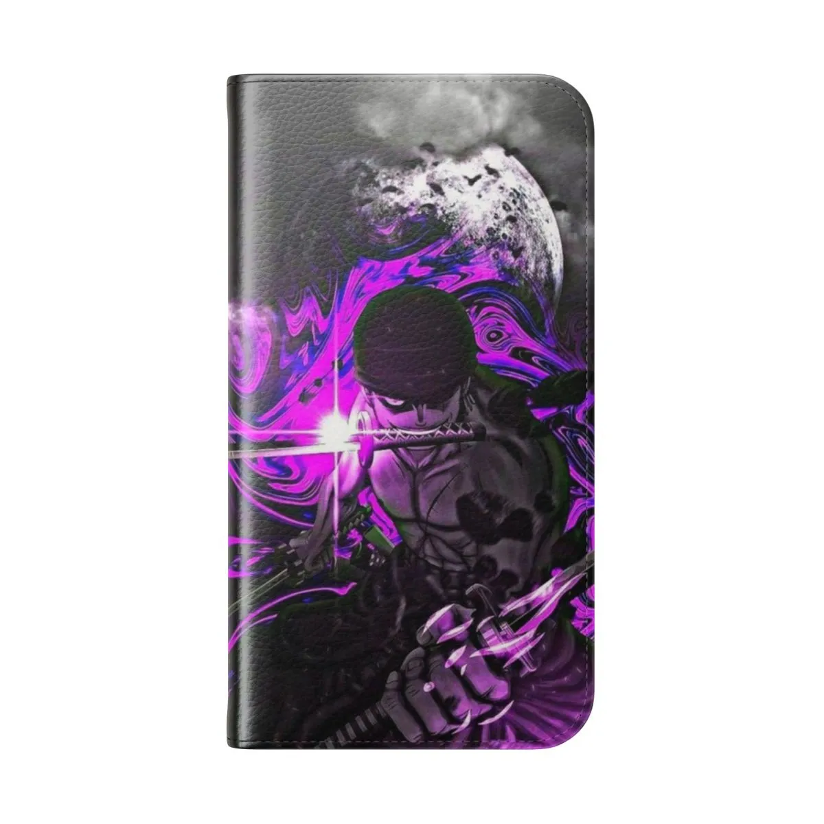 Anime Flip Cover Phone Case - Roronoa Zoro Inspired Design