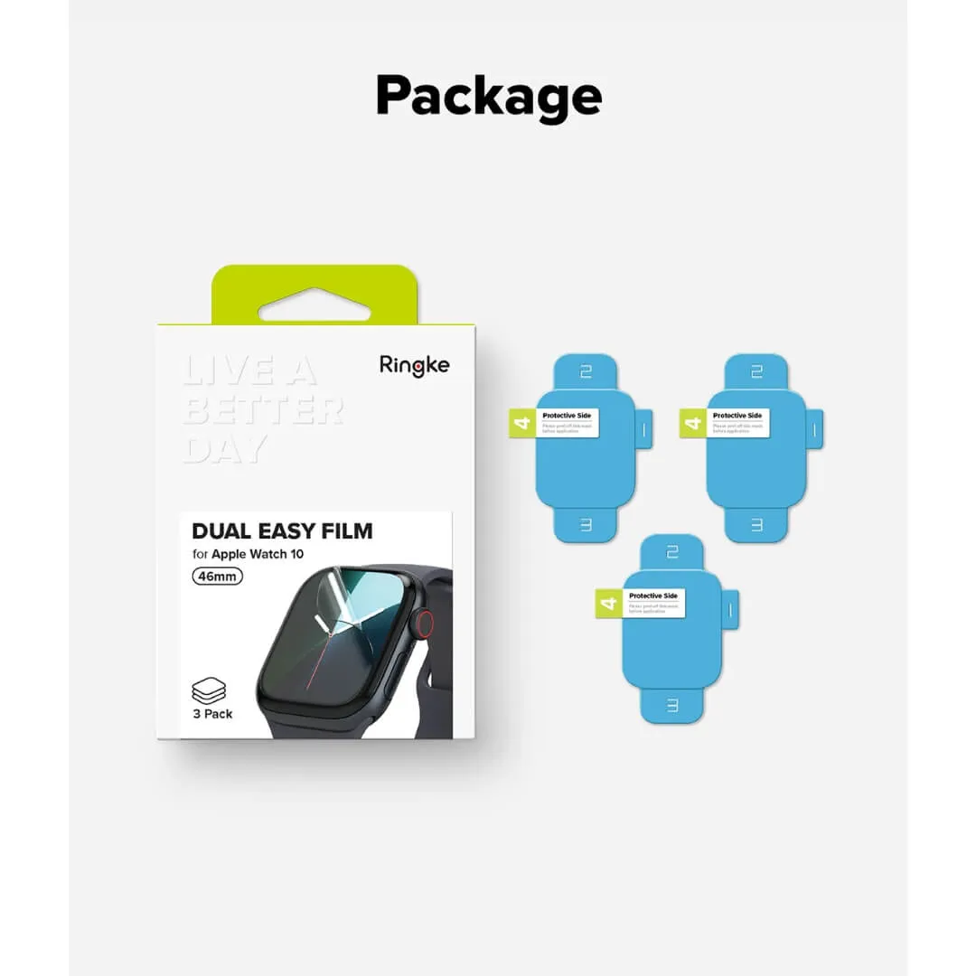 Apple Watch 10 46mm Screen Protector Dual Easy Film