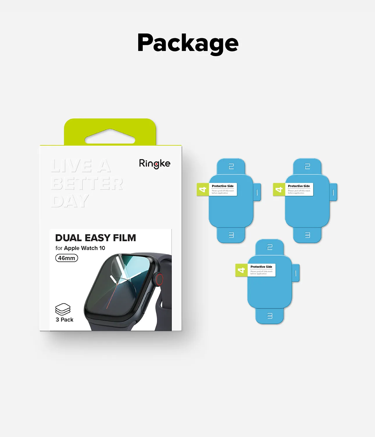 Apple Watch 10 (46mm) Screen Protector | Dual Easy Film