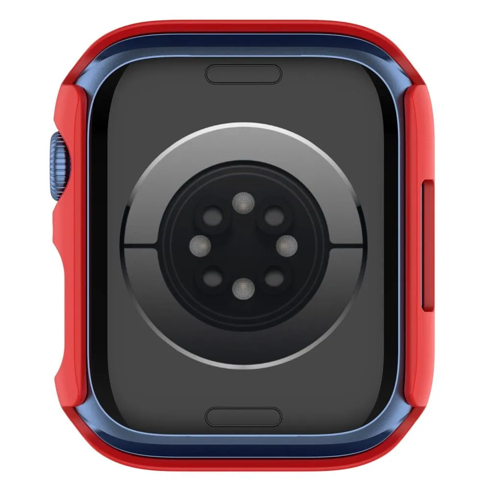 Apple Watch (41mm) 2-in-1 cover with tempered glass screen protector - Red