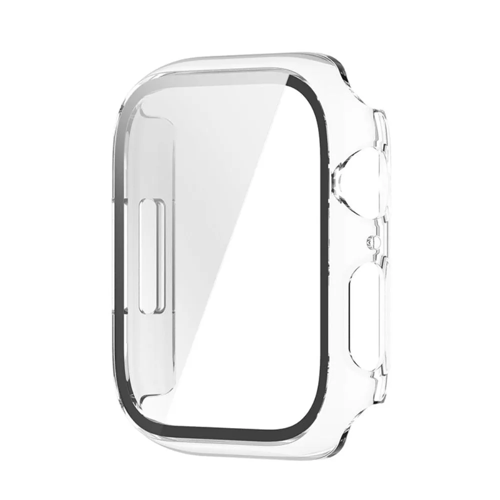 Apple Watch (41mm) 2-in-1 cover with tempered glass screen protector - Transparent White