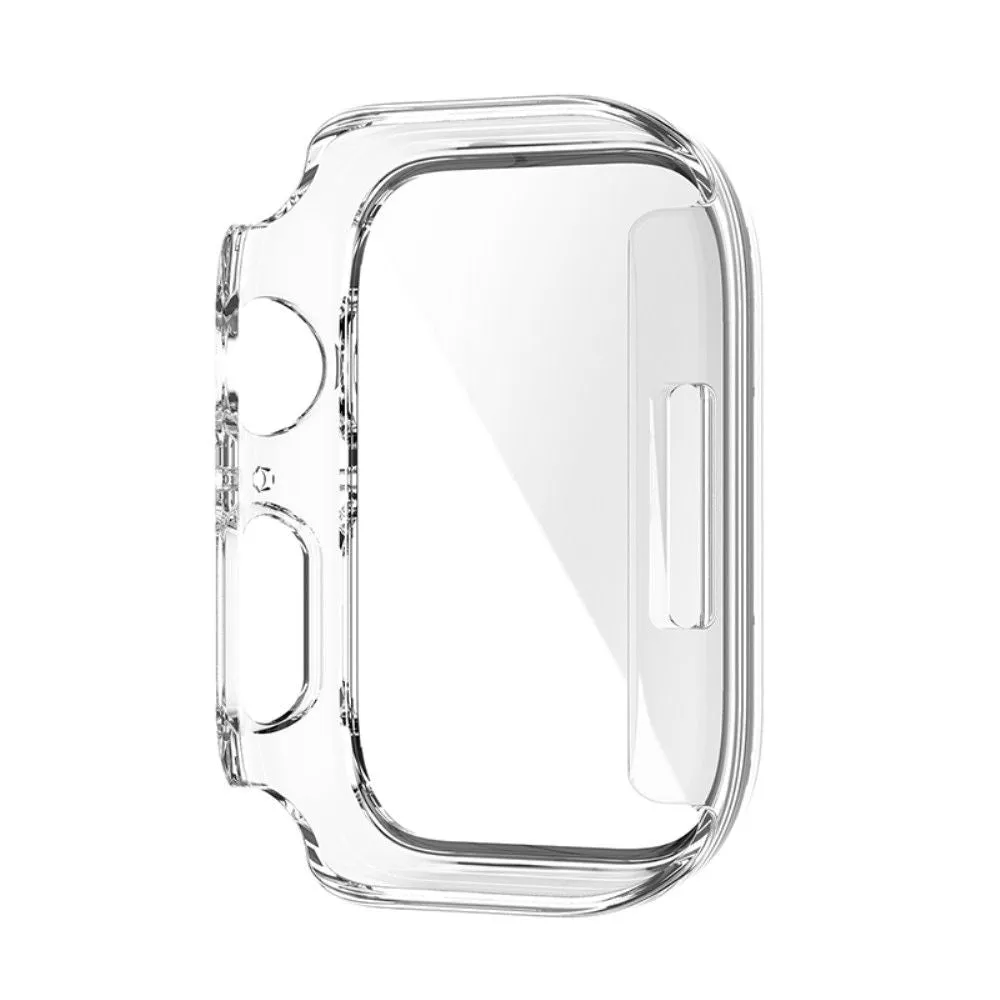 Apple Watch (41mm) 2-in-1 cover with tempered glass screen protector - Transparent White