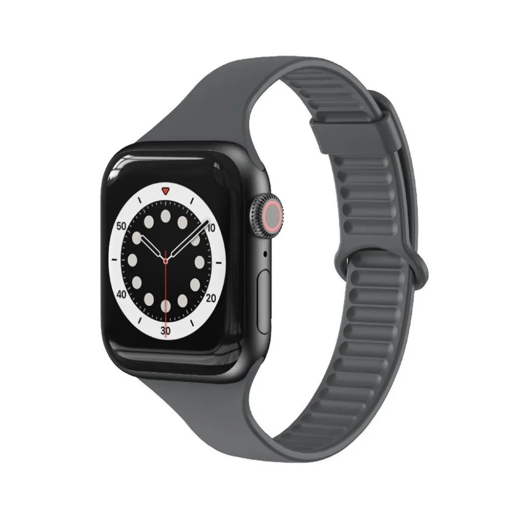 Apple Watch 44mm TPU slide buckle watch strap - Dark Grey