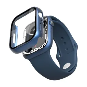 Apple Watch 7 Case with Glass Screen Protector 41mm - Blue