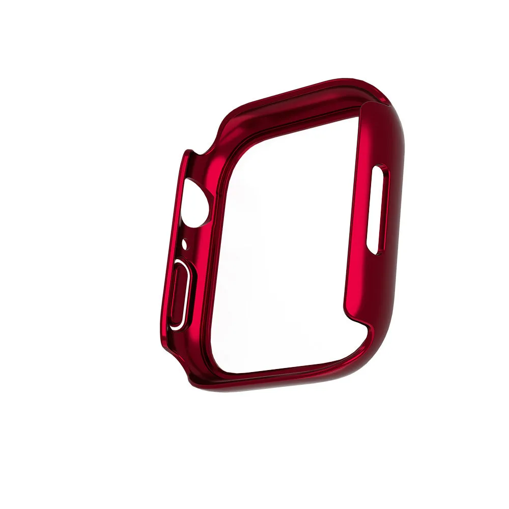 Apple Watch 7 Case with Glass Screen Protector 45mm - Red