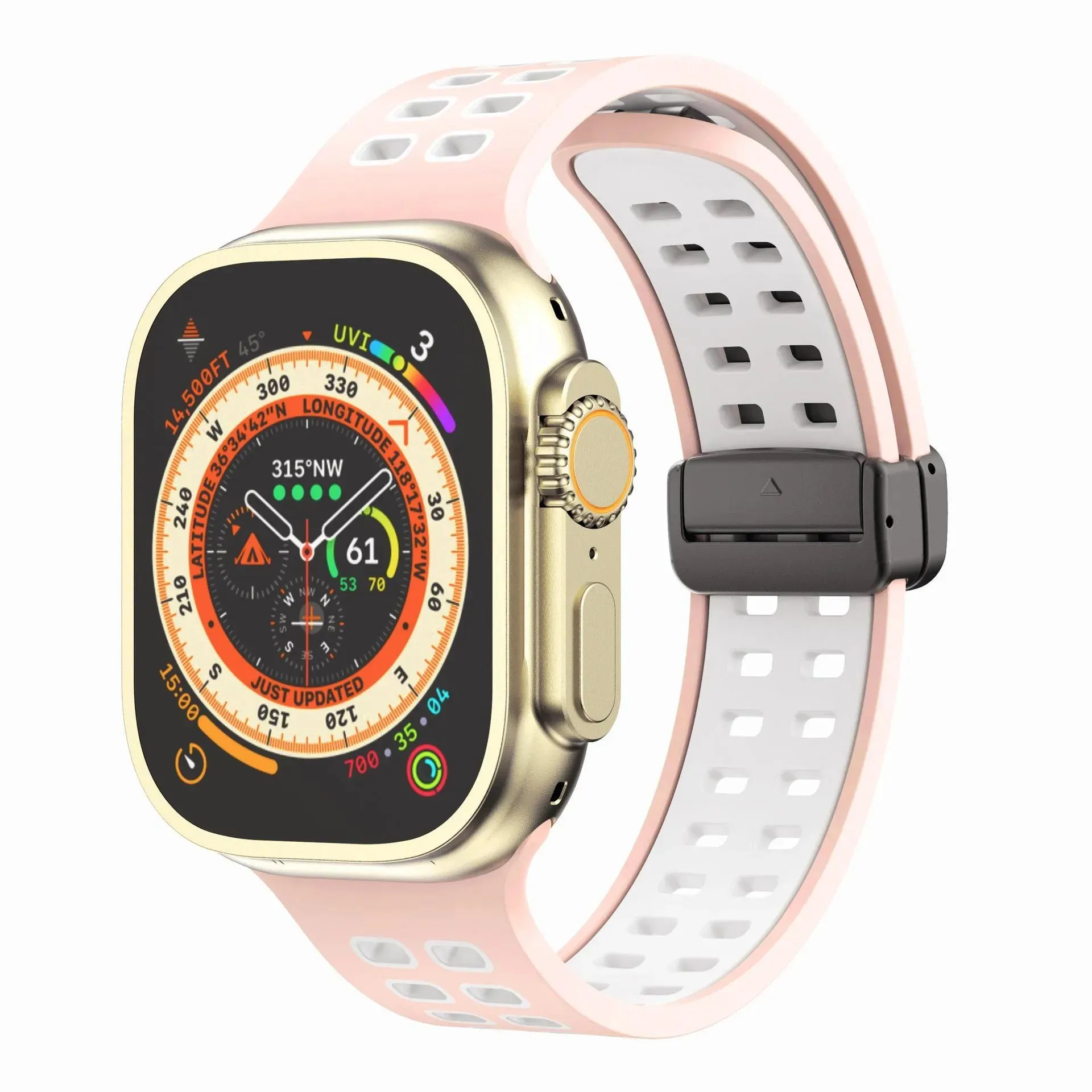 Apple Watch Magnetic Buckle Silicone Band | M02