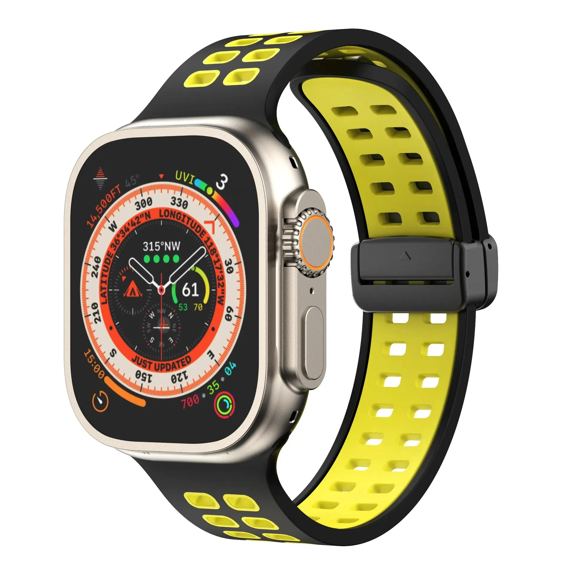 Apple Watch Magnetic Buckle Silicone Band | M02