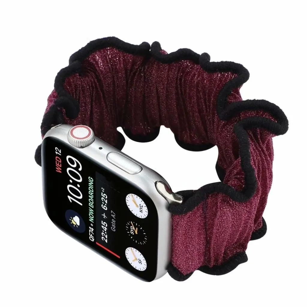 Apple Watch Series 6 / 5 44mm hair band themed watch band - Dark Purple