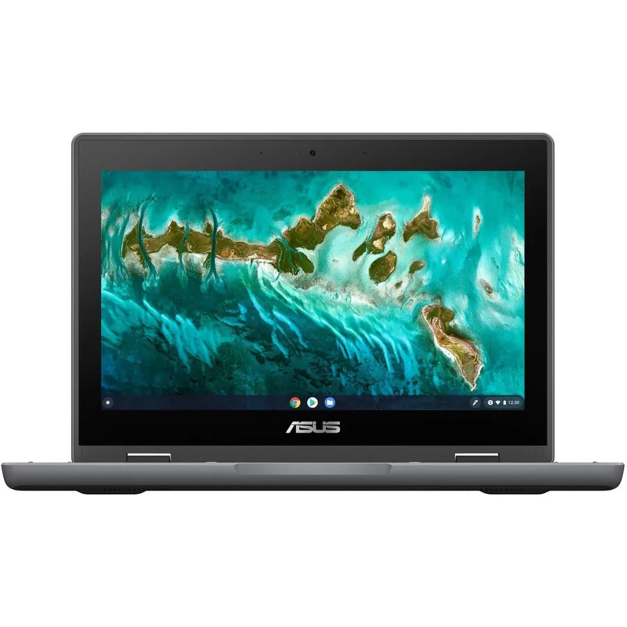 Asus Chromebook Flip CR1 CR1100FKA-YZ142T 11.6" Touchscreen Convertible Chromebook - HD - Intel Celeron N5100 - 4 GB - 32 GB Flash Memory - Dark Gray