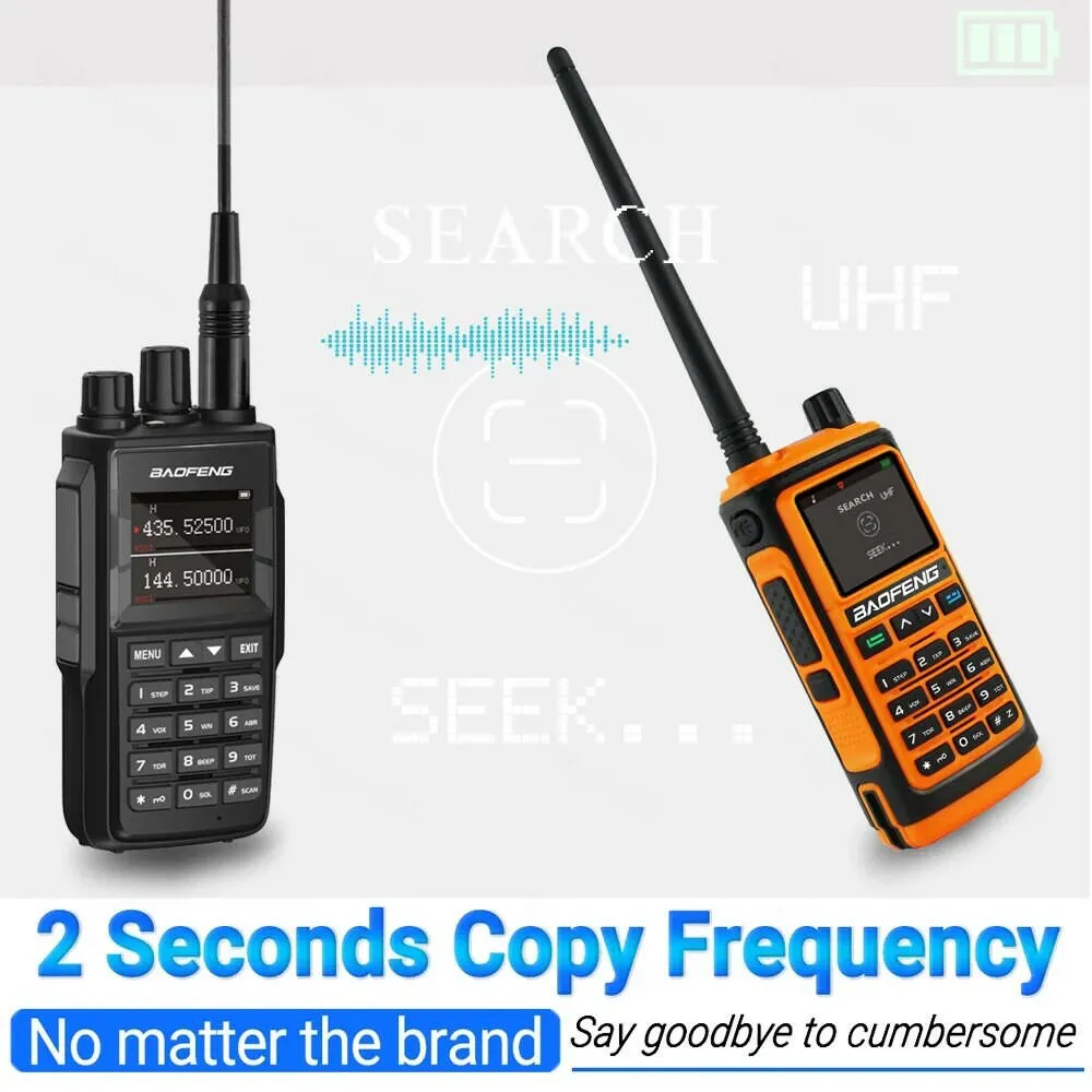 Baofeng UV-17 MAX High Power Walkie Talkie Type-C Charger VHF UHF With Partition Function FM Radio Waterproof Two-Way Radio