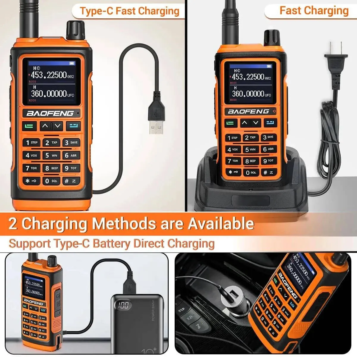 Baofeng UV-17M Air Band Walkie Talkie 999CH NOAA Full Band Type-C Charger Wireless Copy Frequency Long Range UV 5R Two Way Radio