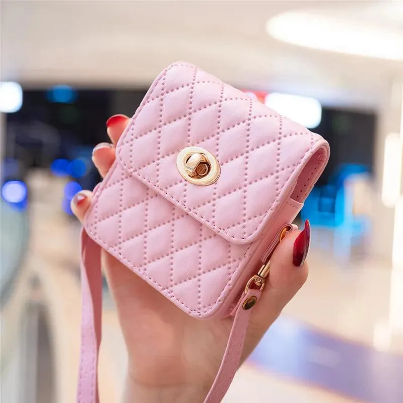 BCPC329 Cute Phone Case for Galaxy Z Flip 5, Z Flip 4, Z Flip 3, and OPPO Flip 5G - Fashion Mini Crossbody Bag