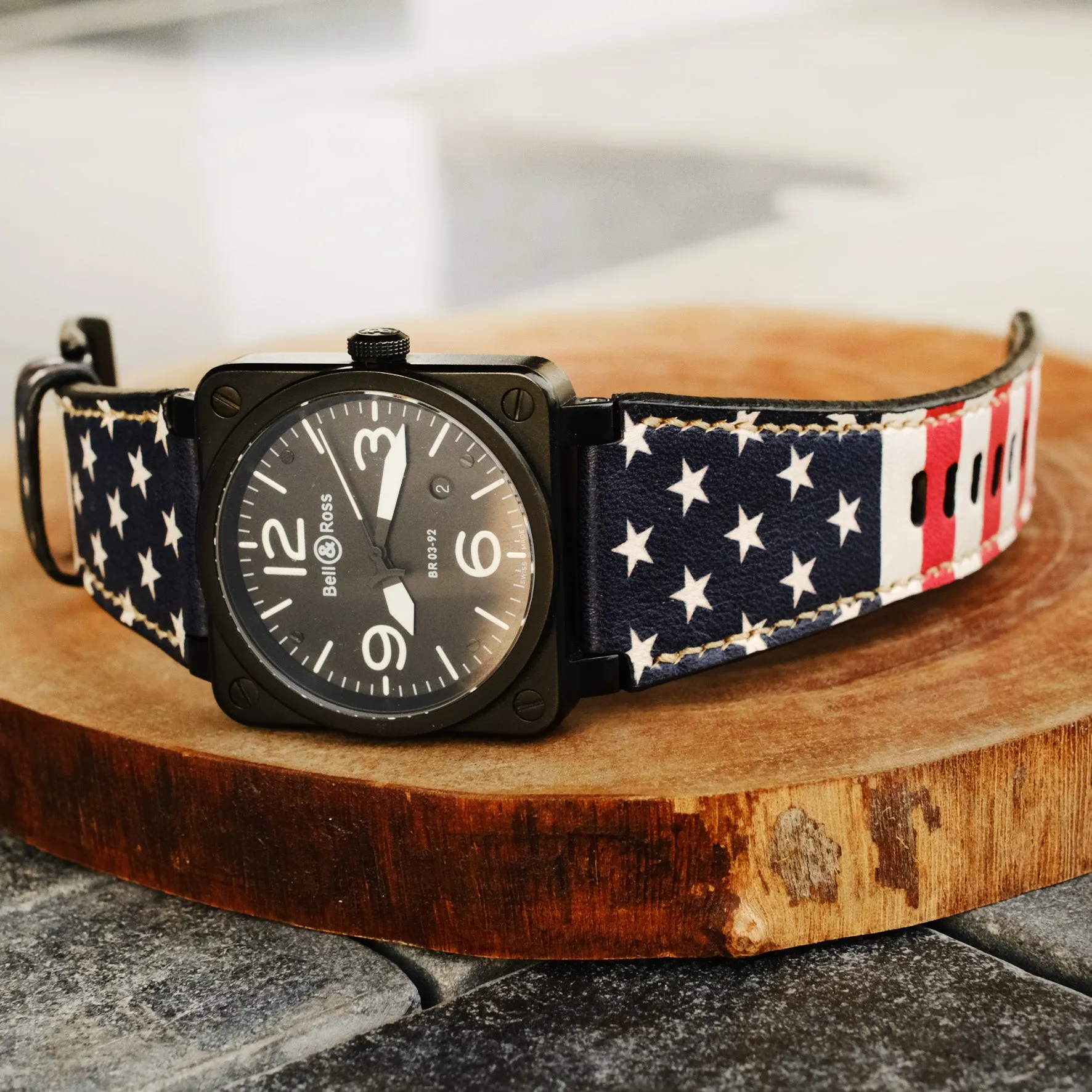 Bell Ross Custom Replacement Straps USA Flag