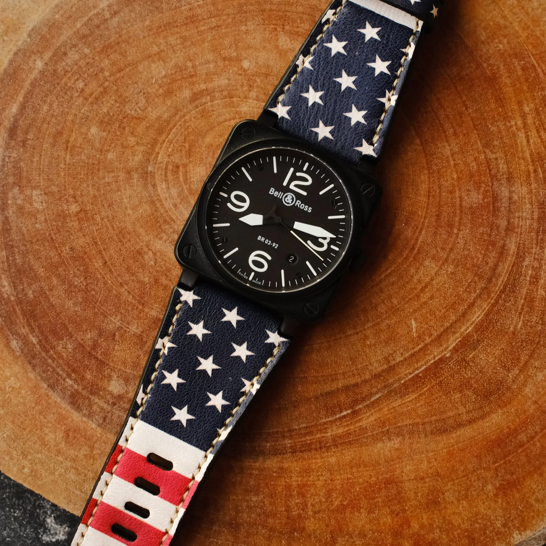 Bell Ross Custom Replacement Straps USA Flag